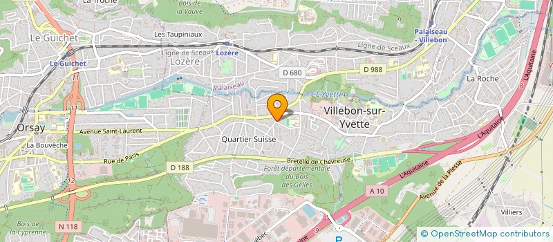 localisation de l'entreprise SAJF à VILLEBON-SUR-YVETTE