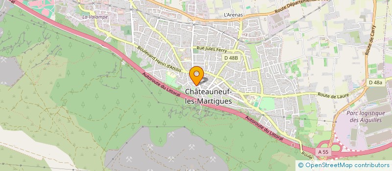 localisation de l'entreprise SAJI'M  CHATEAUNEUF-LES-MARTIGUES