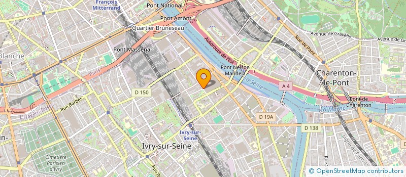 localisation de l'entreprise SAJI (SOUTIEN AUX JEUNES ISOLES)  IVRY-SUR-SEINE