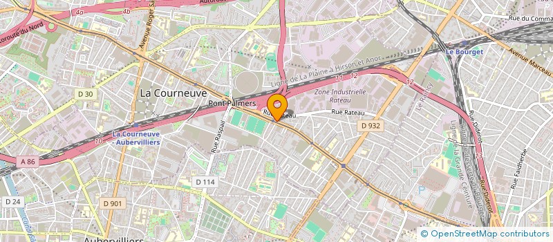 localisation de l'entreprise SAJIK PRINTERS à LA COURNEUVE