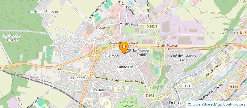 localisation de l'entreprise SAJIN à DREUX