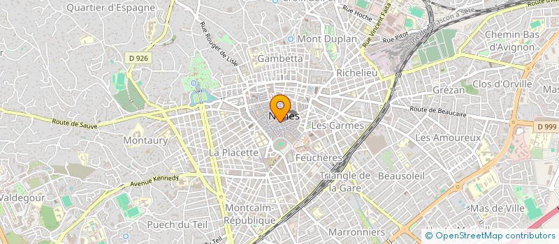 localisation de l'entreprise SAJO PELTIER  NIMES