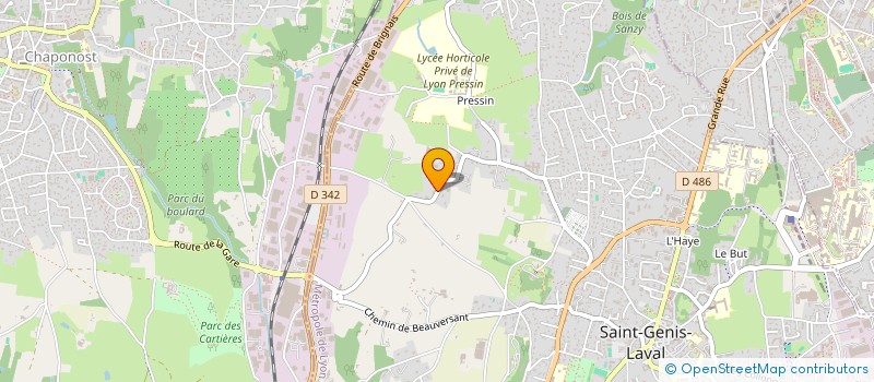 localisation de l'entreprise SAJOUS CAPITAL  SAINT-GENIS-LAVAL