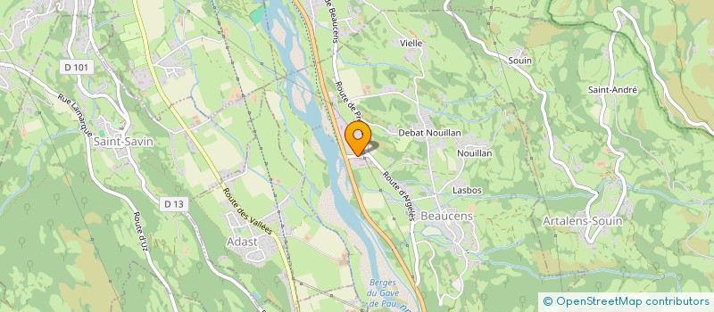 localisation de l'entreprise SAJOUS PIERRE  BEAUCENS