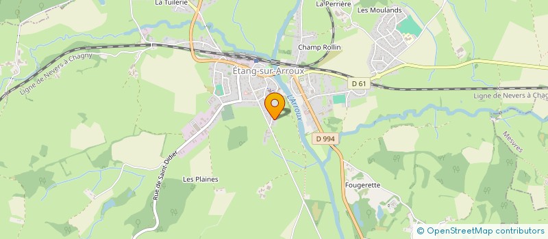 localisation de l'entreprise SAJUAL  ETANG-SUR-ARROUX