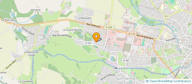 localisation de l'entreprise SAJUAN à CONDE-SUR-SARTHE