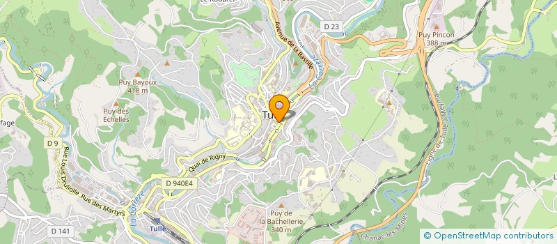 localisation de l'entreprise SAJULO  TULLE