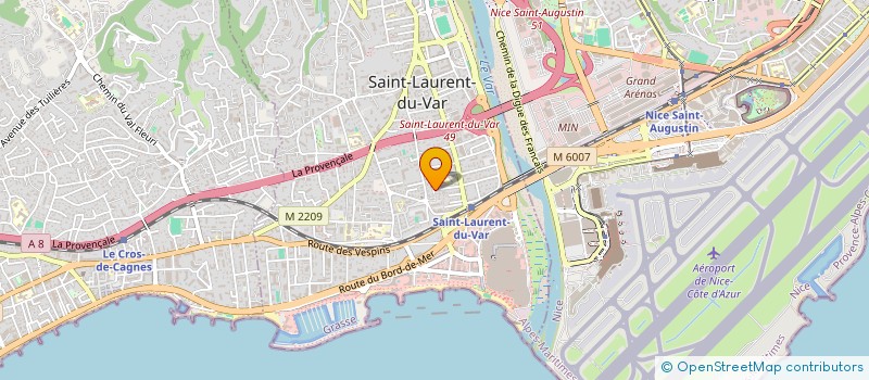 localisation de l'entreprise SAKA à SAINT-LAURENT-DU-VAR
