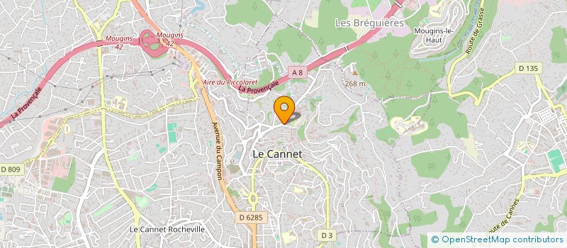 localisation de l'entreprise SAKA à LE CANNET