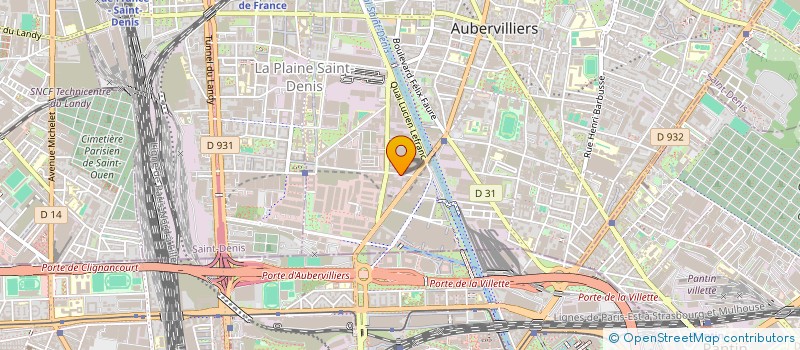 localisation de l'entreprise SAKAM 1 à AUBERVILLIERS