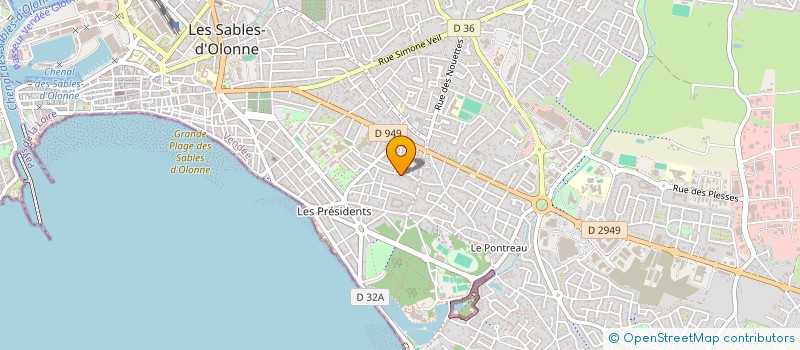 localisation de l'entreprise SAKATIA à LES SABLES D'OLONNE