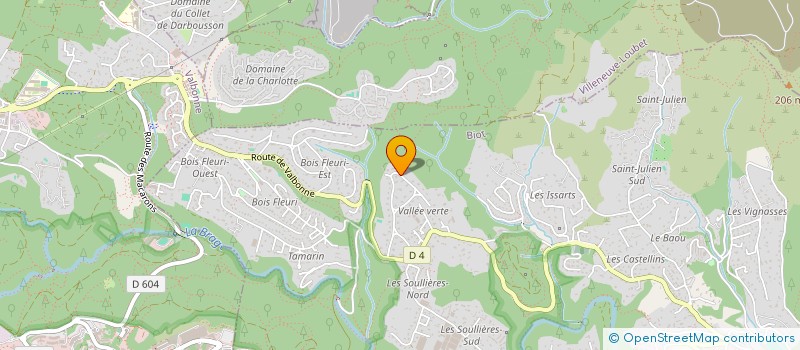 localisation de l'entreprise SAKER  BIOT