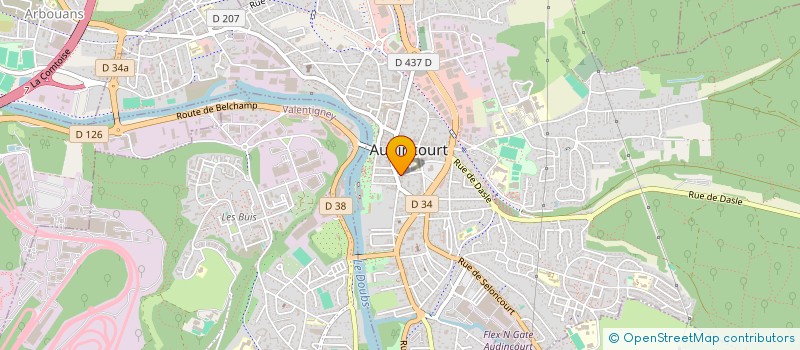 localisation de l'entreprise SAKER  AUDINCOURT