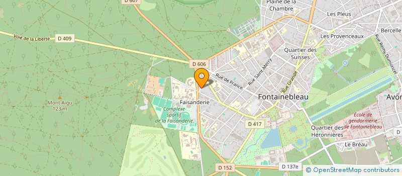 localisation de l'entreprise SAKER B.A. CONSEILS  FONTAINEBLEAU