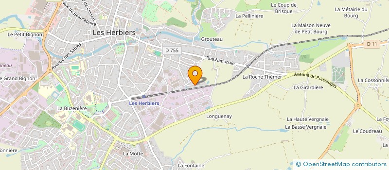 localisation de l'entreprise SAKERO INVESTISSEMENTS à LES HERBIERS