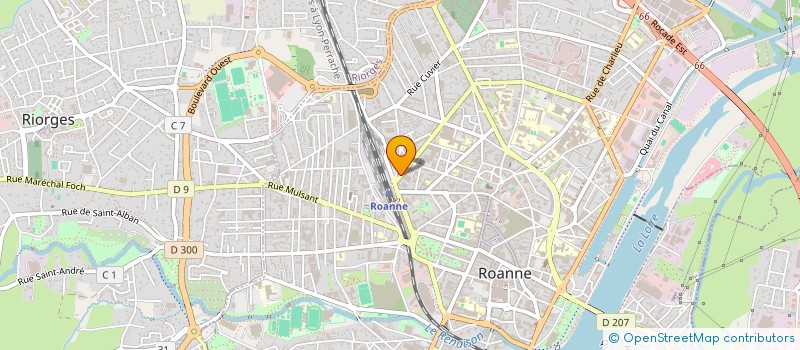 localisation de l'entreprise SAKHAR  ROANNE