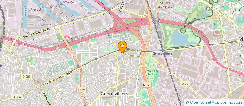 localisation de l'entreprise SAKKAL HAITHEM à GENNEVILLIERS