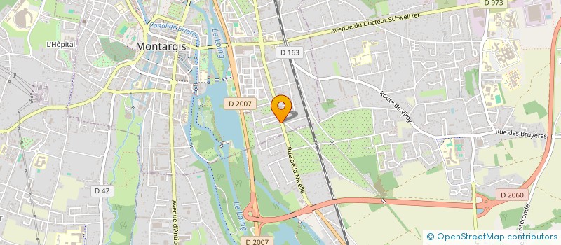 localisation de l'entreprise SAKO à MONTARGIS