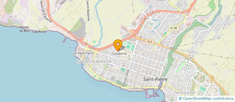 localisation de l'entreprise SAKTI à SAINT-PIERRE
