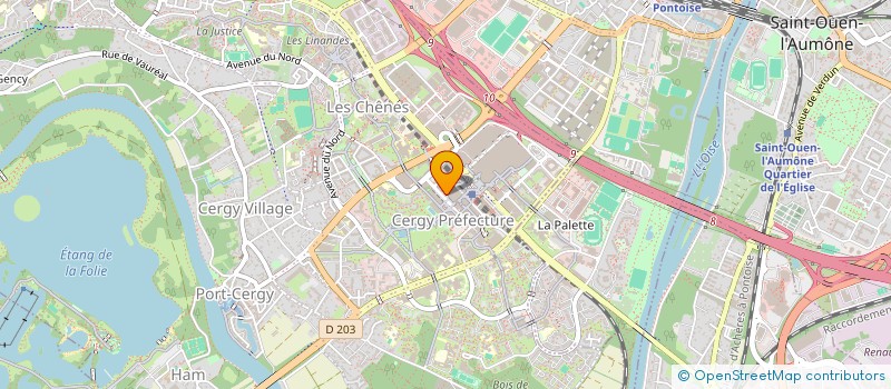 localisation de l'entreprise SAKTY STORE à CERGY