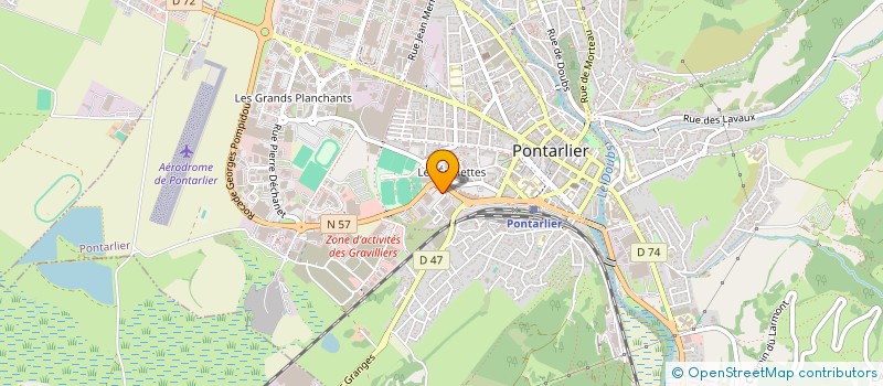 localisation de l'entreprise SAKURA 123  PONTARLIER