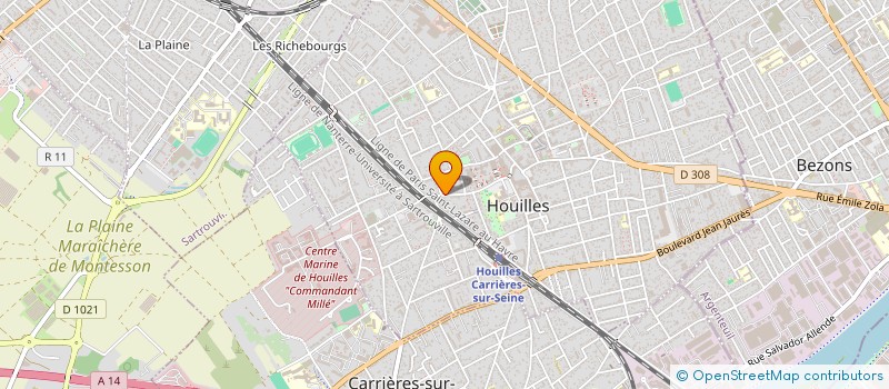 localisation de l'entreprise SAKURA  HOUILLES