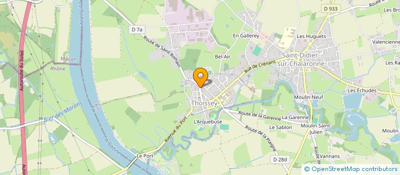 localisation de l'entreprise SAKURA  THOISSEY