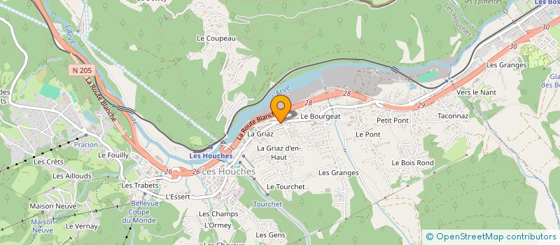 localisation de l'entreprise SAKURA  LES HOUCHES