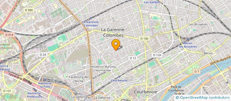 localisation de l'entreprise SAKURA à LA GARENNE-COLOMBES