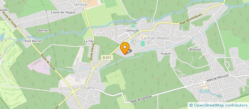 localisation de l'entreprise SAKURA FINANCES  LE PIAN-MEDOC