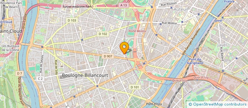 localisation de l'entreprise SAKYAVI à BOULOGNE-BILLANCOURT