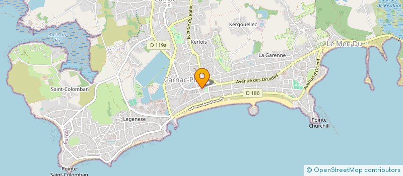 localisation de l'entreprise SALA  CARNAC