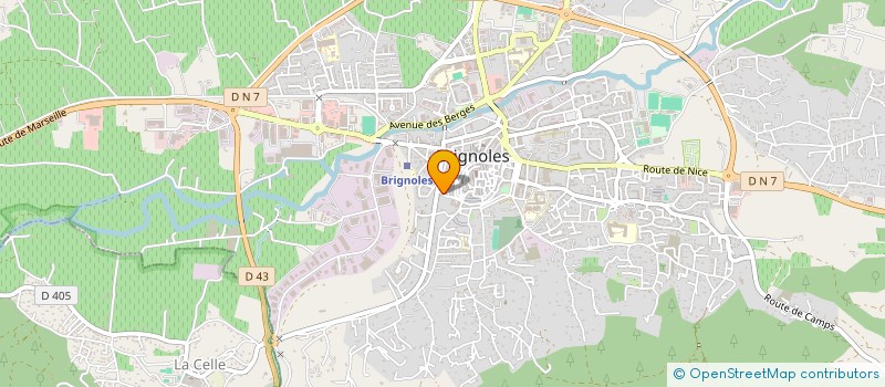 localisation de l'entreprise SALA ENTRETIEN ESPACE VERT  BRIGNOLES