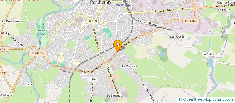 localisation de l'entreprise SALAD'FRUITS  PARTHENAY