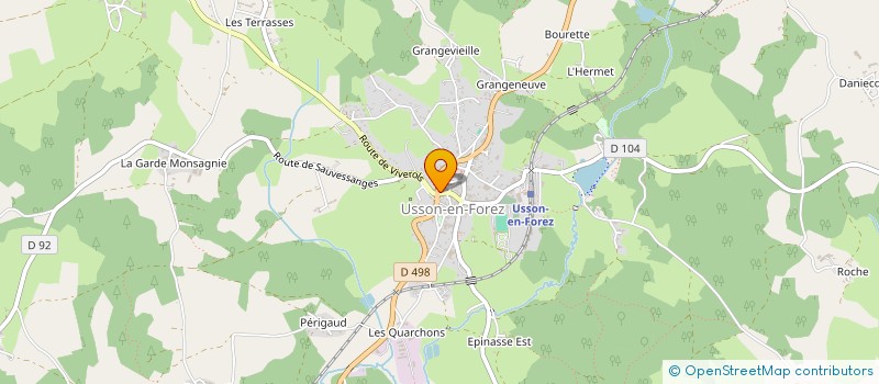 localisation de l'entreprise SALADE DE FRUITS  USSON-EN-FOREZ