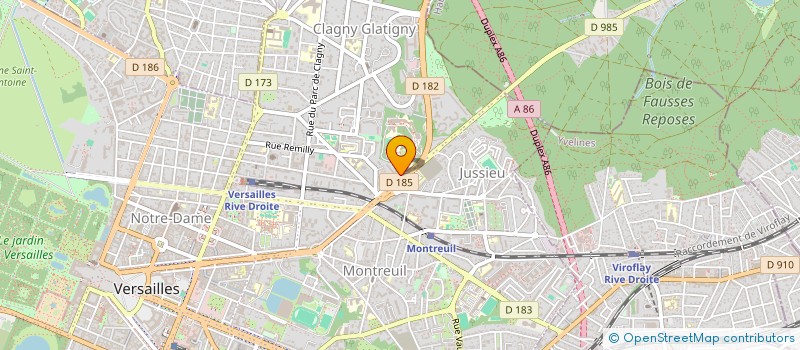 localisation de l'entreprise SALADES ET CIE à VERSAILLES