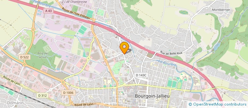 localisation de l'entreprise SALAGNON FACONNAGE à BOURGOIN-JALLIEU