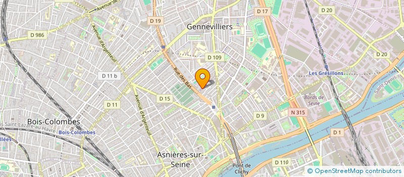 localisation de l'entreprise SALAH à GENNEVILLIERS