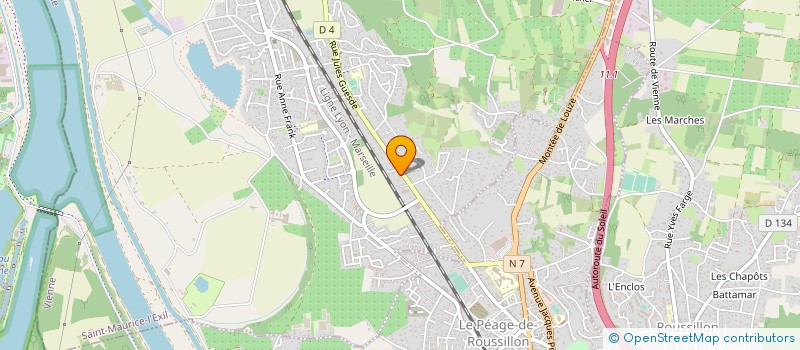 localisation de l'entreprise SALAISE MOTOCULTURE SERVICES  ROUSSILLON