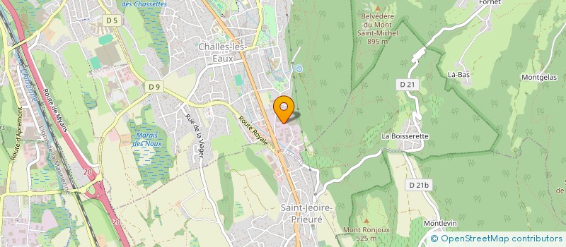 localisation de l'entreprise SALAISON ARTISANALE LES SABOIAS à CHALLES-LES-EAUX