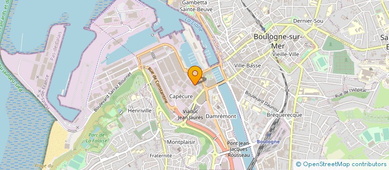localisation de l'entreprise SALAISON CORRUE à BOULOGNE-SUR-MER