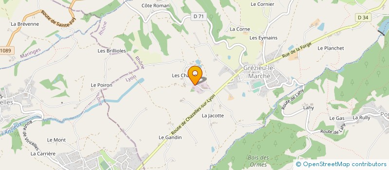 localisation de l'entreprise SALAISON TARGE à GREZIEU-LE-MARCHE