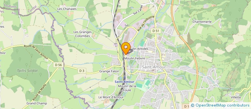 localisation de l'entreprise SALAISONS BOLARD FRERES  SAINT-AMOUR