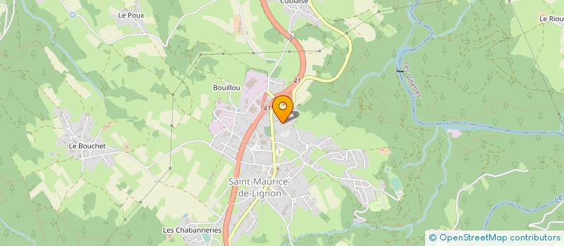 localisation de l'entreprise SALAISONS DU LIGNON à SAINT-MAURICE-DE-LIGNON