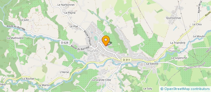 localisation de l'entreprise SALAISONS FANTON  RONTALON