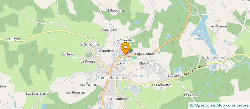 localisation de l'entreprise SALAISONS LIMOUSINES à SAINT-MATHIEU