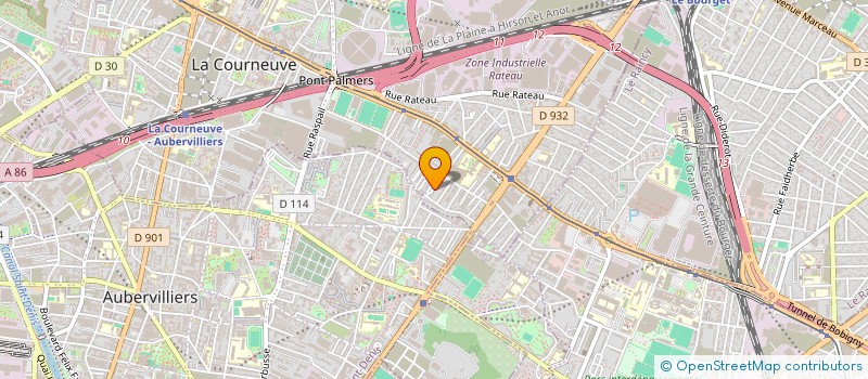 localisation de l'entreprise SALALARY  LA COURNEUVE