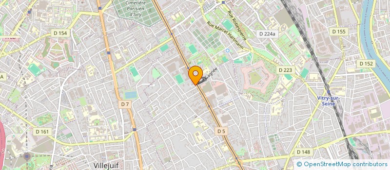 localisation de l'entreprise SALAM à VITRY-SUR-SEINE