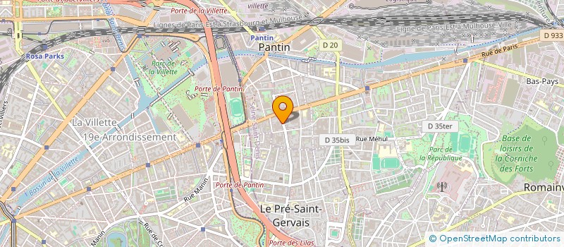 localisation de l'entreprise SALAMA  PANTIN