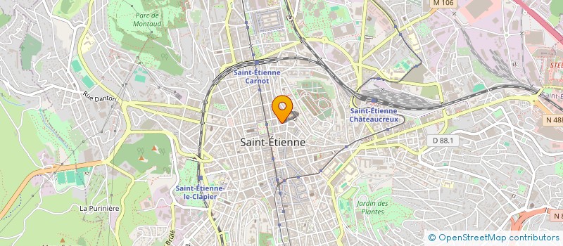 localisation de l'entreprise SALAMA  SAINT-ETIENNE